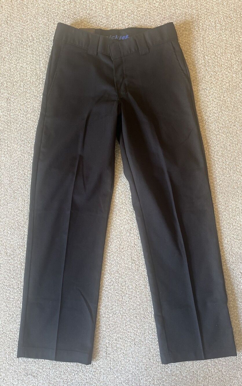New Dickies Twill Work Pants Men's 30x30 Regular Fit Black Utility NWT